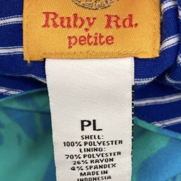 Ruby Rd Blue Floral Butterfly Woven Top NWT MSRP $59 - Picture 4 of 5